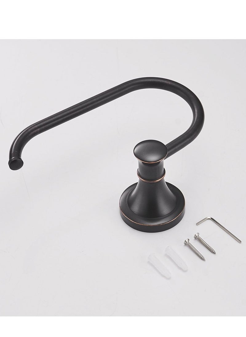 MIXDE - Oil Rubbed Bronze Toilet Tissue Paper Holder Oil Rubbed Bronze Bathroom Accessories Toilet roll Paper Hanger, Wall Mounted, Rustproof - Image 1