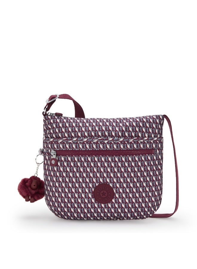 كيبلينغ حقيبة أرتو متوسطة كروس بودي بلون نبيذي 3DK - Image 1