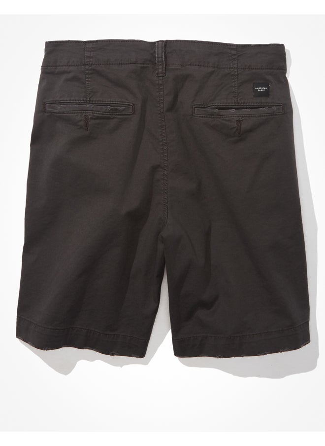 American Eagle - AE Flex 9" Lived-In Khaki Short - Image 1