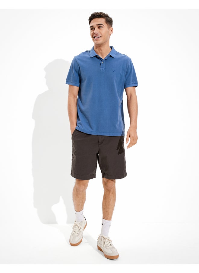 American Eagle - AE Flex 9" Lived-In Khaki Short - Image 1