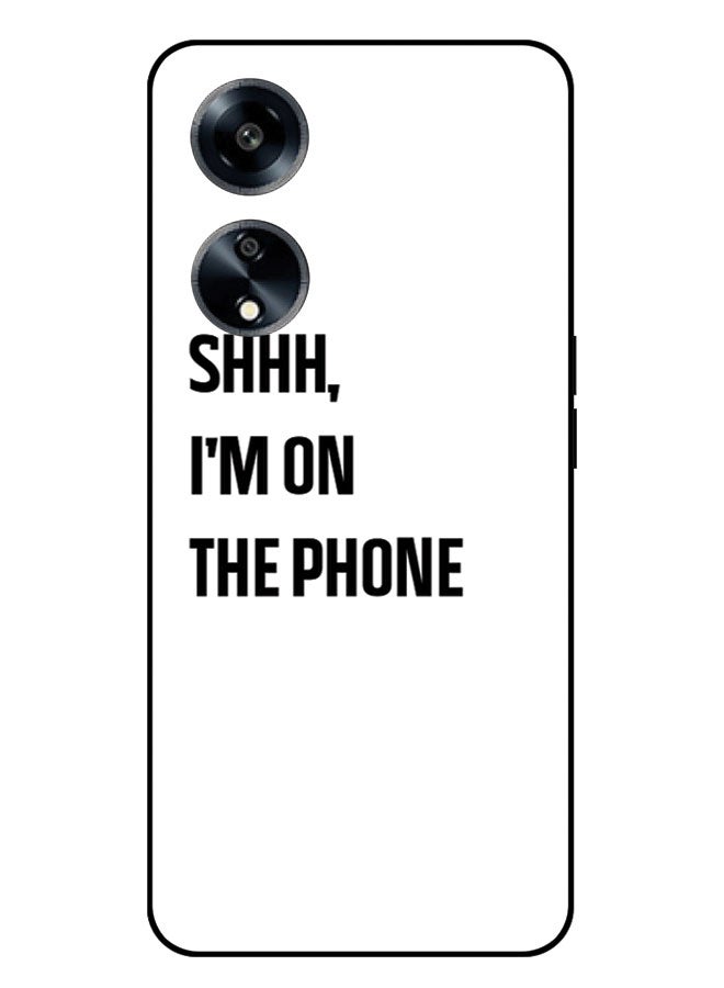 EYE CATCH Printed Protective Case Cover For Oppo A1 5G -  Shhh I'm On The Phone - Image 1