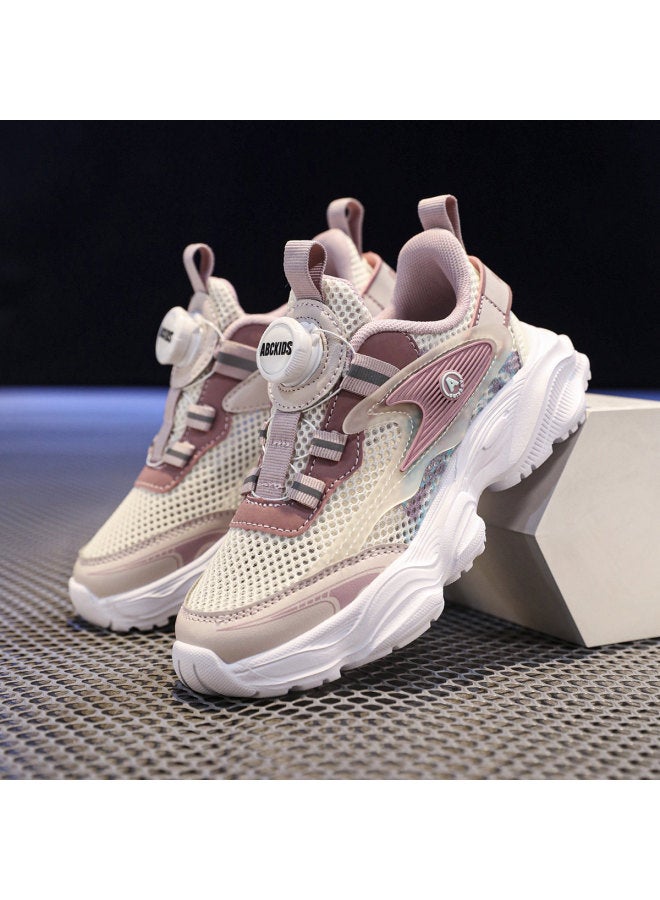 abckids Comfortable And Breathable Running Shoes】children's Autumn Sports Shoes, Casual Lightweight Kids' Shoes, Versatile Mesh Shoes For Junior High School Students - Image 2