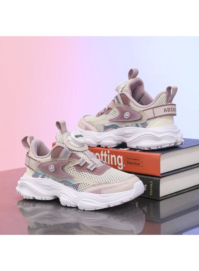 abckids Comfortable And Breathable Running Shoes】children's Autumn Sports Shoes, Casual Lightweight Kids' Shoes, Versatile Mesh Shoes For Junior High School Students - Image 4