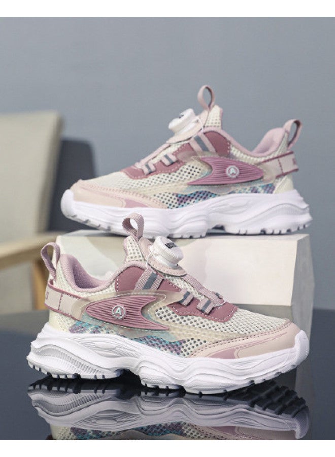 abckids Comfortable And Breathable Running Shoes】children's Autumn Sports Shoes, Casual Lightweight Kids' Shoes, Versatile Mesh Shoes For Junior High School Students - Image 1