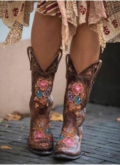 Loquat Embroidered Women's Boots Multicolour  - Image 1