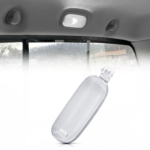 NEIFILES Interior Roof Dome Light Cover Clear Lens Compatible with 20052018 Dodge Ram 1500 2500 3500 Dakota Durango Jeep Liberty Commander 6000K White Dome Lamp Kit 1 Set - Image 1