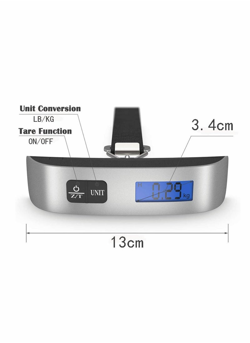 KASTWAVE - Luggage Scale Portable Digital Travel Suitcase Scales with Temperature Sensor, Tare Function, 50kg Electronic Balance Digital Luggage Hanging Scale,... - Image 1