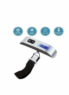 Luggage Scale Portable Digital Travel Suitcase Scales with Temperature Sensor, Tare Function, 50kg Electronic Balance Digital Luggage Hanging Scale,...
