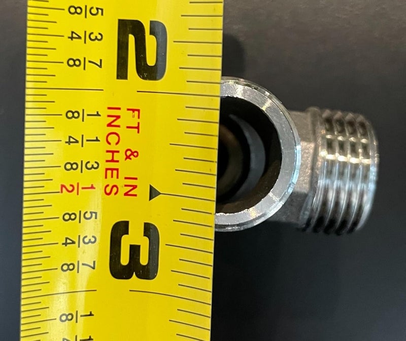 beduan Stainless Steel 1/2" G 3 Way Diverter, Movable Cap Flexible Tee Connector for Angled Valve, Bidet, Sprayer, Shower Arm (All 3 way is 1/2 G threaded!!, Thread ID/OD is 19.8MM/3/4") - Image 4