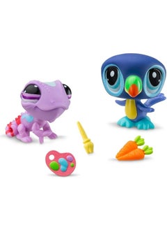 Littlest Pet Shop Lps Minis Chameleon and Toucan Bird 2-Piece Figure Set  - Image 2