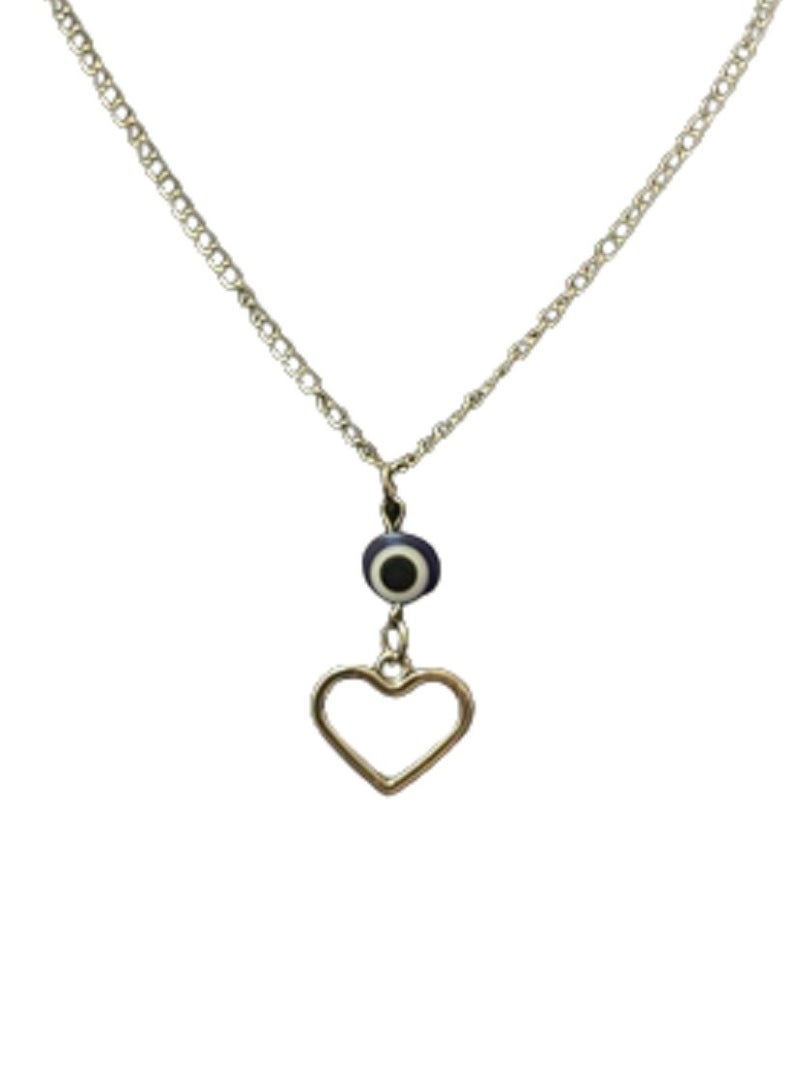 Blue Eye With Heart Necklace - Image 1