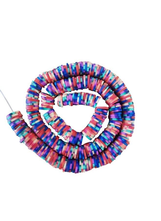 Generic Colorful Round Handmade Heishi Beads for Necklace Bracelet Earring ( 5 String)  - Image 3