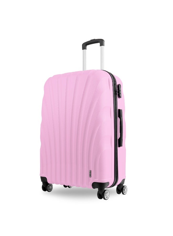 Reflection ABS Carry On Suitcase Airline Approved, Lightweight 28 Inch  Luggage- 360° Silent Wheels, ABS Hard Luggage Trolley, Spinner Wheels, Travel Luggage  (28-Inch , Pink) - Image 1