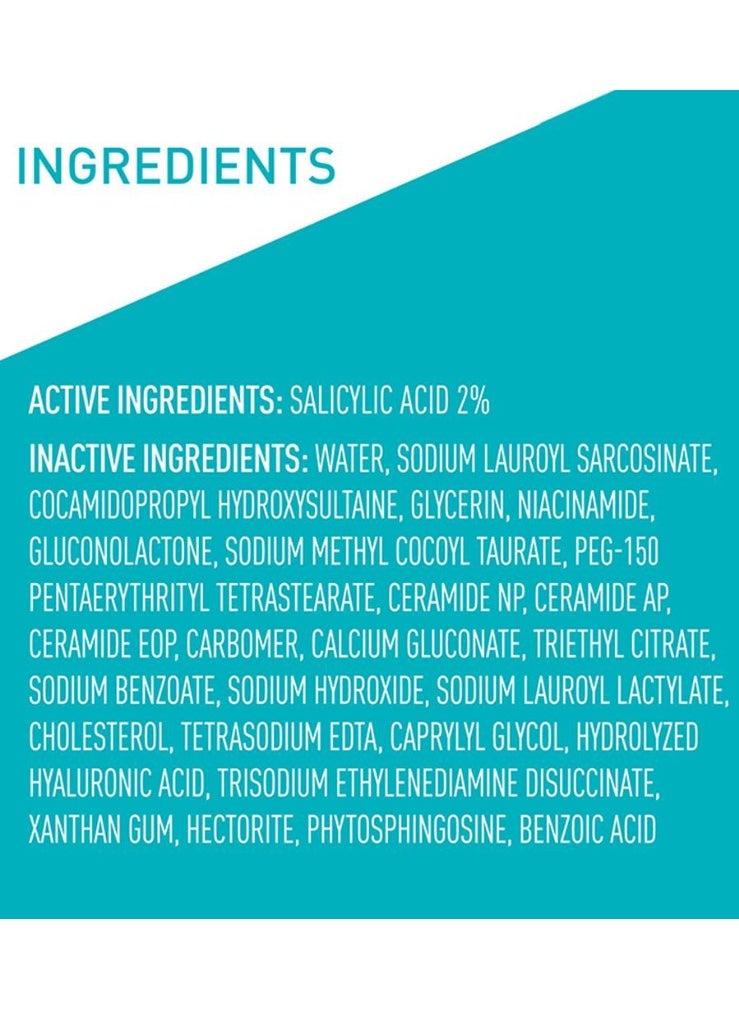 2% Salicylic Acid Acne Face Wash - Purifying Clay Cleanser for Oily Skin,16 fl oz - Image 3