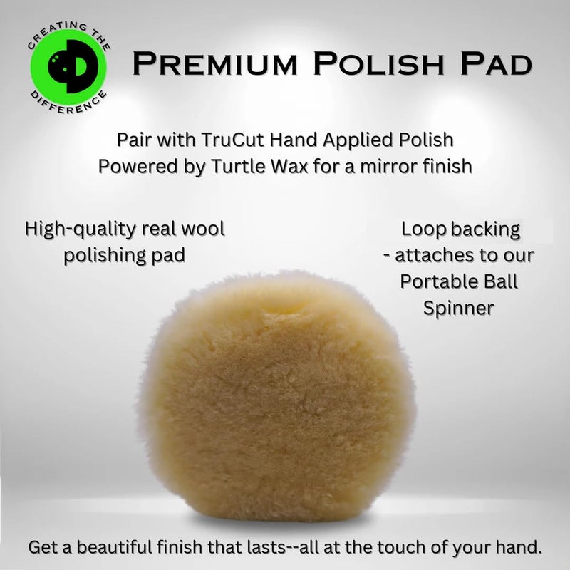 Creating The Difference TruCut Hand Applied Bowling Ball Polish Starter Kit with Polishing Pad | Powered by Turtle Wax | USBC Approved | 6200 Finish Grit | Cleans and Polishes - Image 3