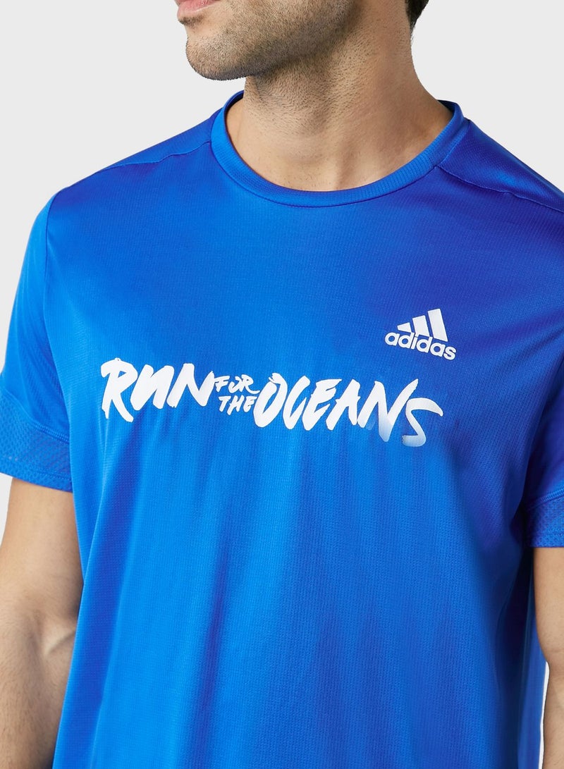 Adidas 25/7 Rise Up Parley T-Shirt - Image 3