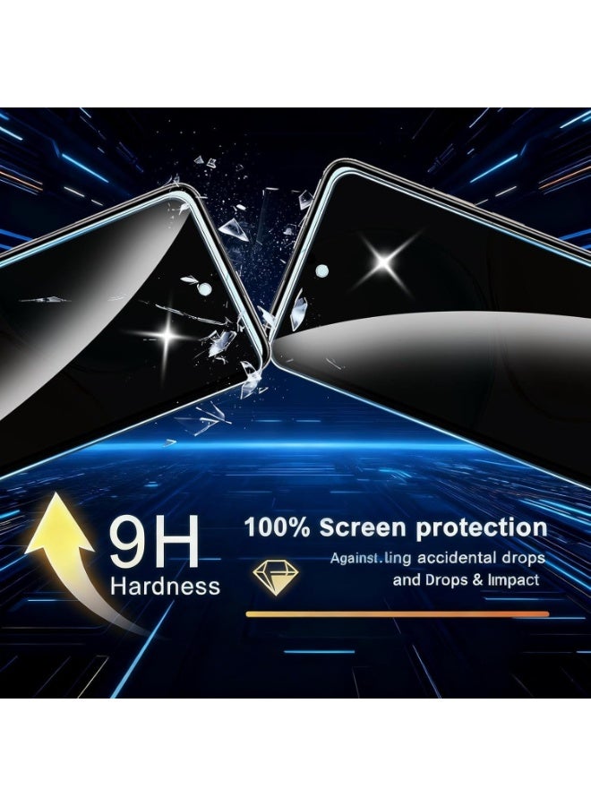 Muzz [2 Pack] Privacy Screen Protector for Honor X7d, Anti-Spy 9H Tempered Glass, Full Coverage, Scratch Resistant,28 ° Full Screen Anti-peeping (Honor X7d 4G) - Image 5