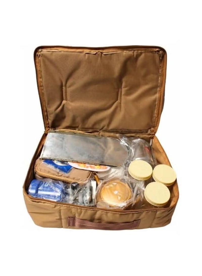 كادي ون طقم عزبة سفري للقهوة و الشا يجلسة ارضيه مع مسند ذراع قابل للطي للرحلات والتخييم بتصميم مميز - Image 2