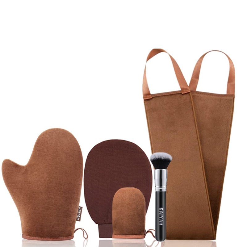 G GAIYAH GAIYAN Self Tanning Mitt Applicator Self Tan Mitt Applicator Kit Self Tanner Mitt Self Tanning Mit Tanning Mitts Self Tanner Glove Tanning Glove For Self Tan Mit 