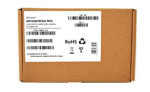 SK Hynix HYNIX 16GB DDR3 PC3-12800 1600MHZ ECC REGISTERED CL11 1.5V QUAD RANK 240Pins STANDARD DIMM MEMORY P/N: HMT42GR7MFR4C-PB - Image 4