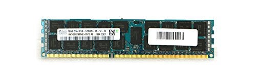 SK Hynix HYNIX 16GB DDR3 PC3-12800 1600MHZ ECC REGISTERED CL11 1.5V QUAD RANK 240Pins STANDARD DIMM MEMORY P/N: HMT42GR7MFR4C-PB - Image 1