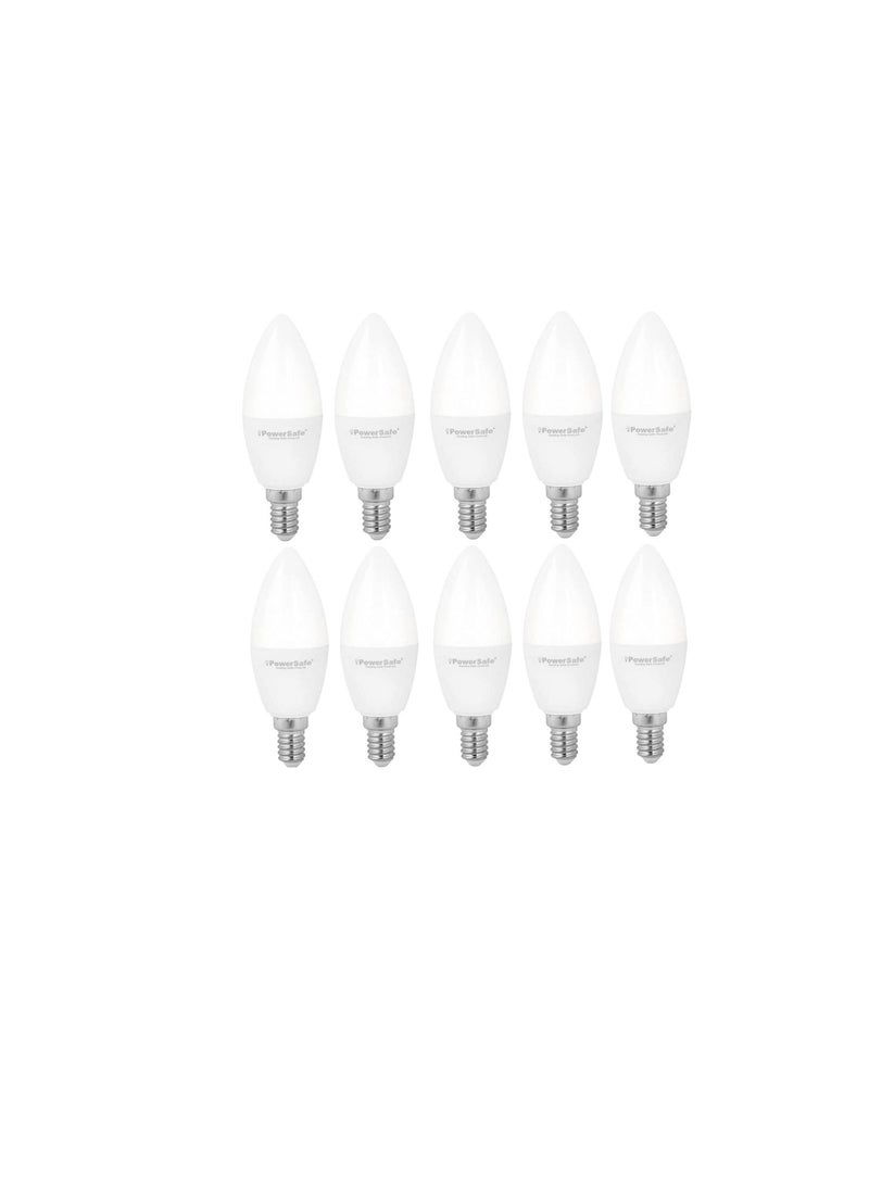 PowerSafe Energy Saving 5W LED Bulb E14 Holder with Surge Protection|ESMA Approved Pack of 10 (WHITE) - Image 2