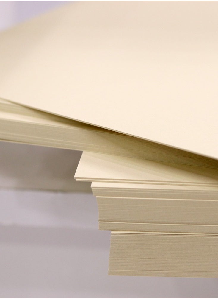 firstnock - Color Card Paper Cream, A5 - 20 Sheets - 250GSM Thick Colored Card Stock - Premium Craft Paper for DIY, Invitations, Arts & Crafts and Printing - Image 1