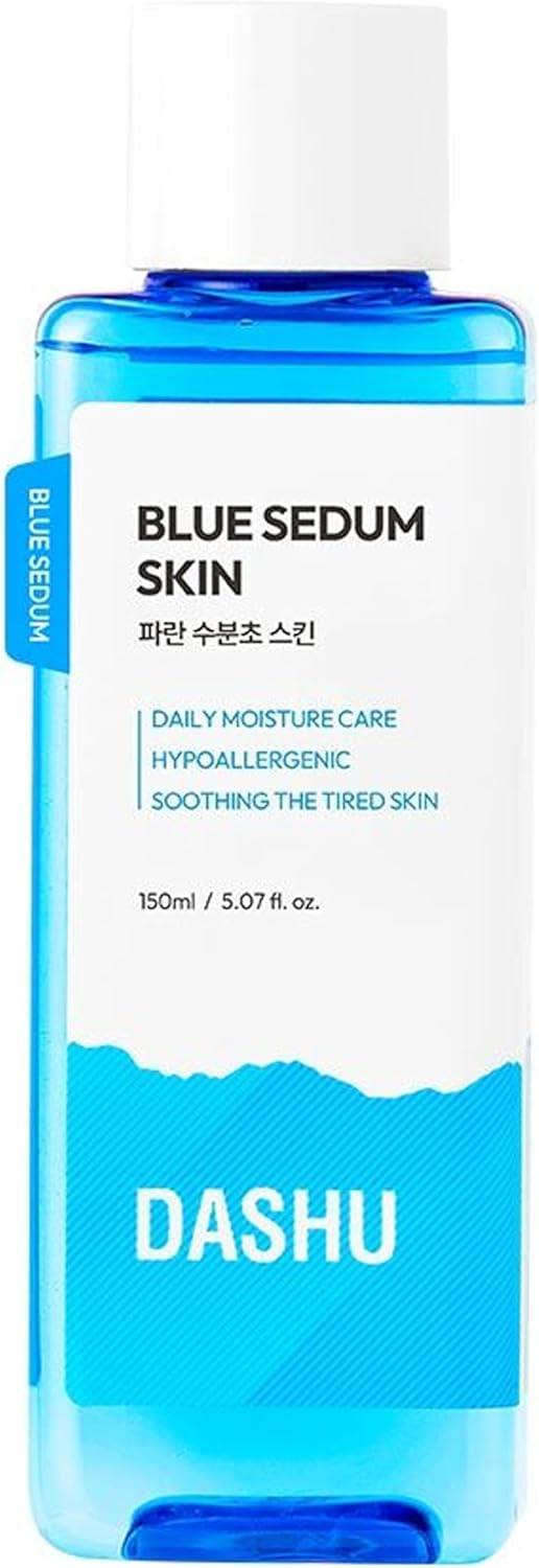 DASHU Sedum Skin  Hypoallergenic Hydrating and Soothing Korean Skin Care Toner w 8 Types of Hyaluronic Acids  Skin Care 507 fl oz