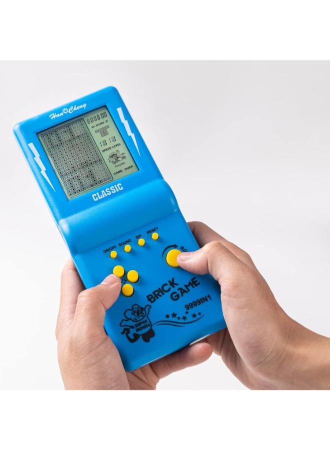 جهاز ألعاب KIDSZONE Brick، جهاز ألعاب محمول كلاسيكي، لعبة دبابات/سباق/بناء، شاشة كبيرة 3.5 بوصة، 23 لعبة مدمجة (أحمر) - Image 1