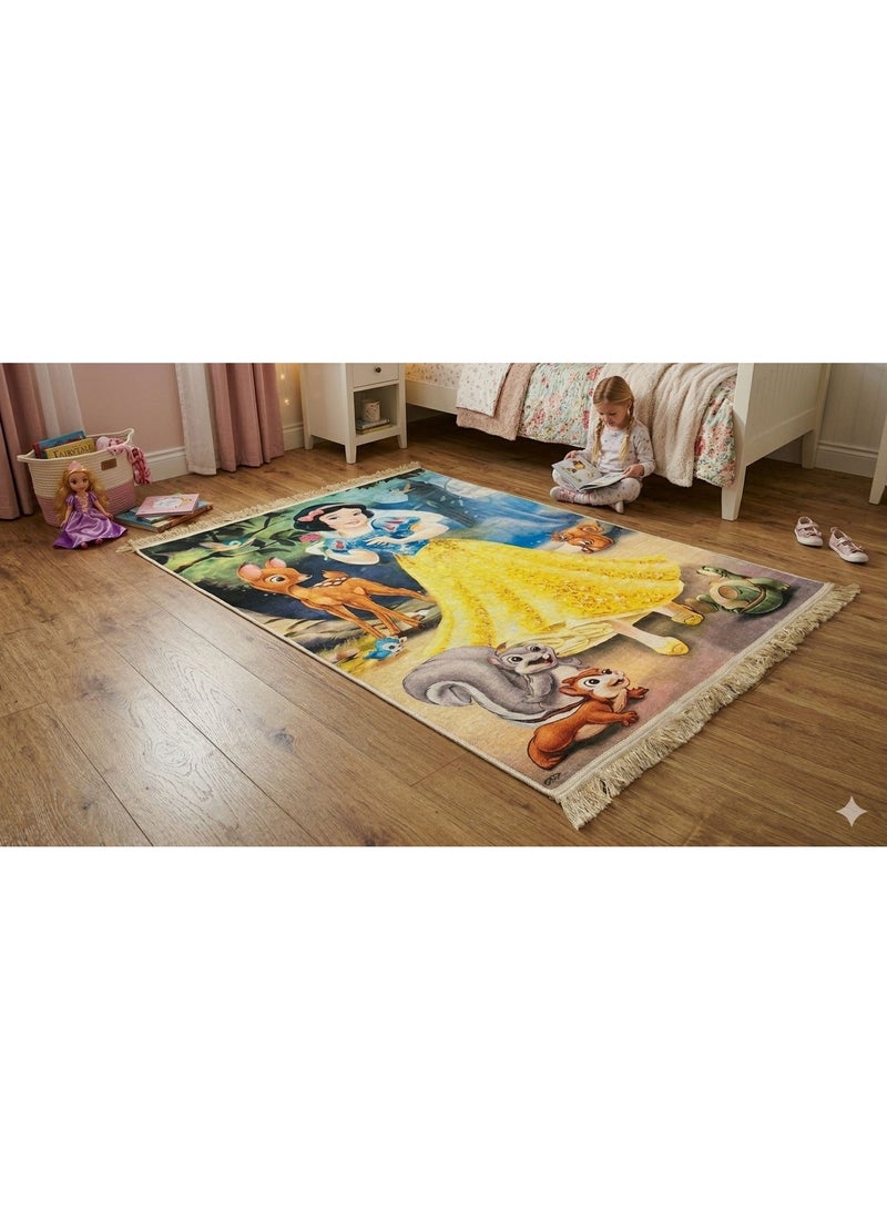 Kids Rug Snow White Fairy‑Tale Carpet for Magical Bedroom Décor A charming storybook‑inspired rug that brings the Snow White world to life. Soft, cozy, and perfect for playtime, reading corners, or princess‑themed rooms. Designed with vibrant colors and enchanting details kids instantly adore. Durable, easy‑clean material ideal for everyday adventures and imagination. A delightful centerpiece that transforms any space into a royal fairy‑tale haven. - Image 1