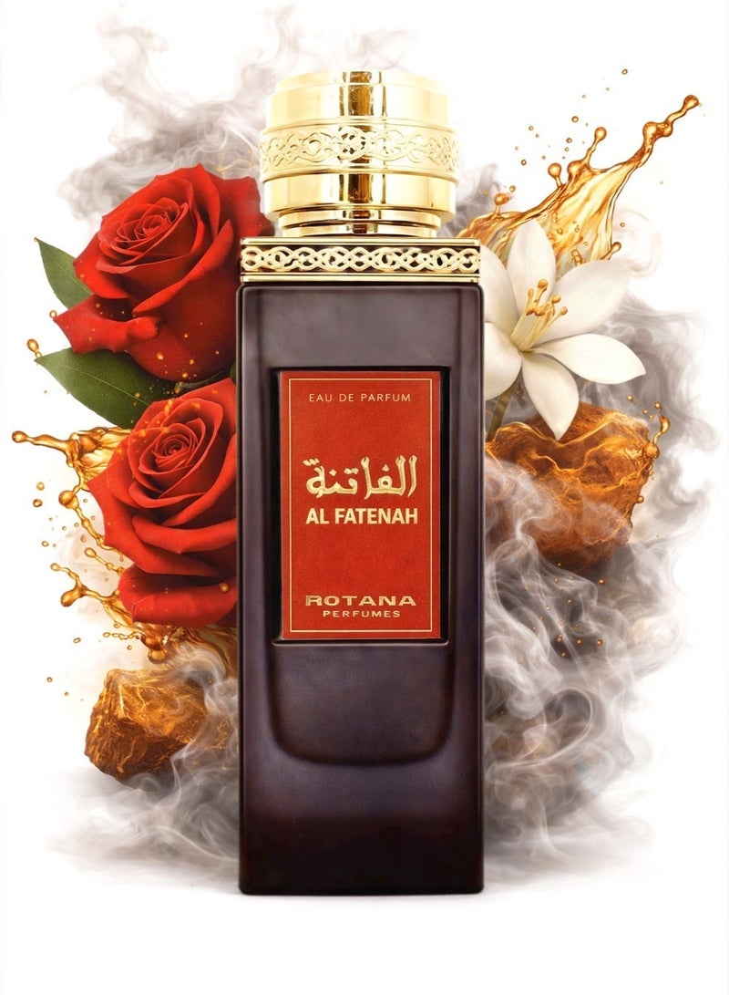 عطور روتانا روتانا الفاتنة أو دو بارفيوم 100 مل – عطر عربي يونيسكس فانيليا وعنبر طويل الثبات بنفحات النعناع والخوخ والورد والمسك - Image 1