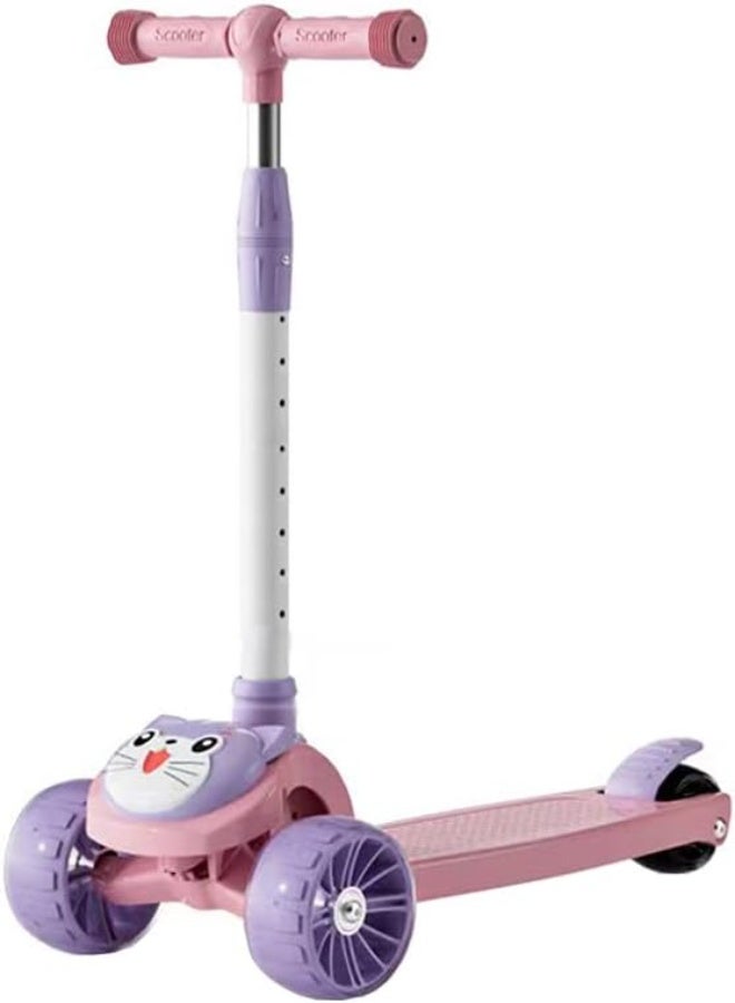 Scooter  Children's Scooter Ride Led Light Flashing Wheel Adjustable Height Foldable Scooter Outdoor Activities For Boys Girls - Image 1