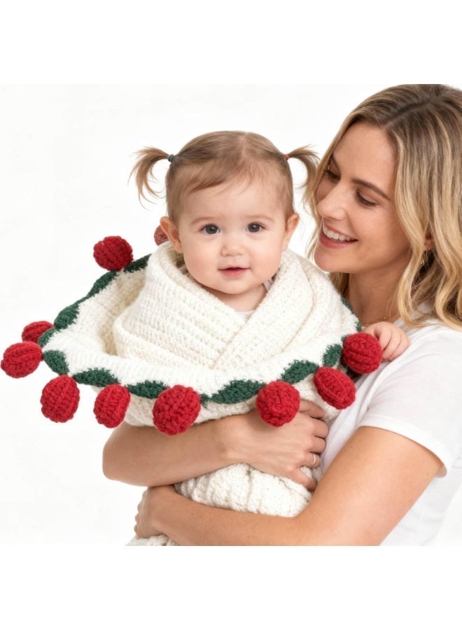 Crocheted Rose Blanket 43 Inch, Graduation Gift for Her & Teacher Appreciation, 2-in-1 Bouquet Throw, Soft Handmade Home Decor for Eid, Birthday & Wedding - Image 4