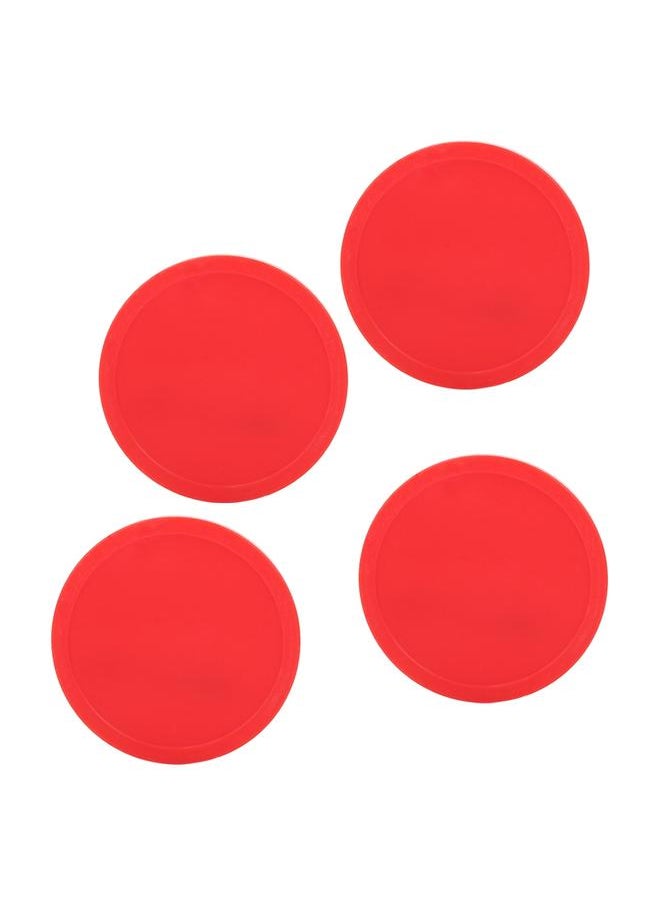Thoraya 4 Pcs Plastic Air Ice Hockey Pucks Piece Replaceable for Tables Game Equipment(L)  - Image 2