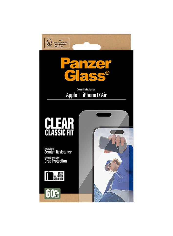 PanzerGlass Screen Protector Classic Fit iPhone 17 Air - Clear - Image 4