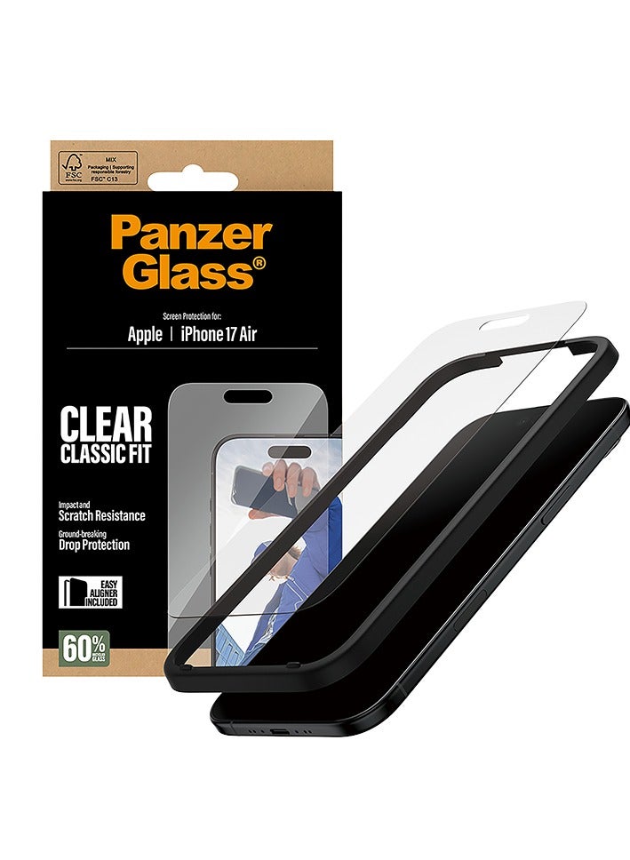 PanzerGlass Screen Protector Classic Fit iPhone 17 Air - Clear - Image 2