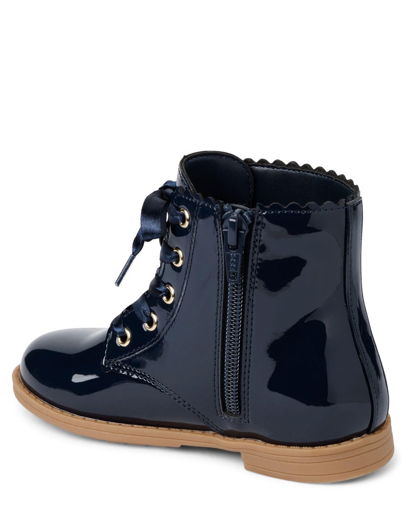 Gymboree,and Toddler Faux Leather Booties,Navy,12 Years - Image 3