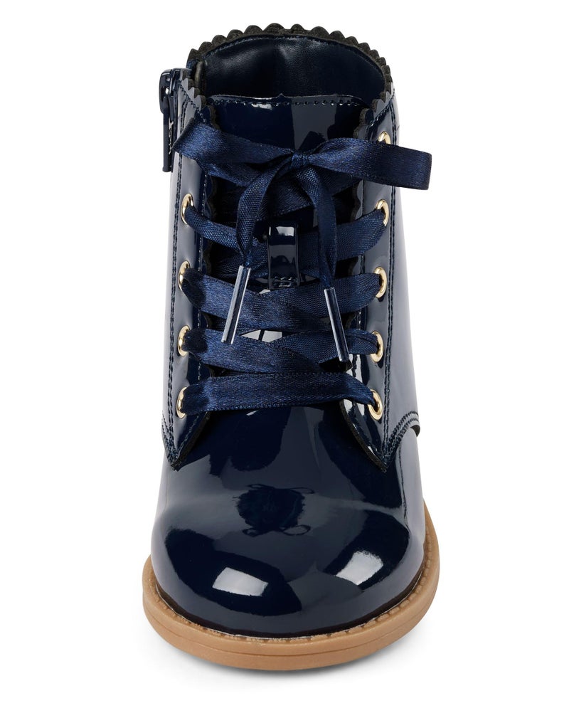 Gymboree,and Toddler Faux Leather Booties,Navy,12 Years - Image 4