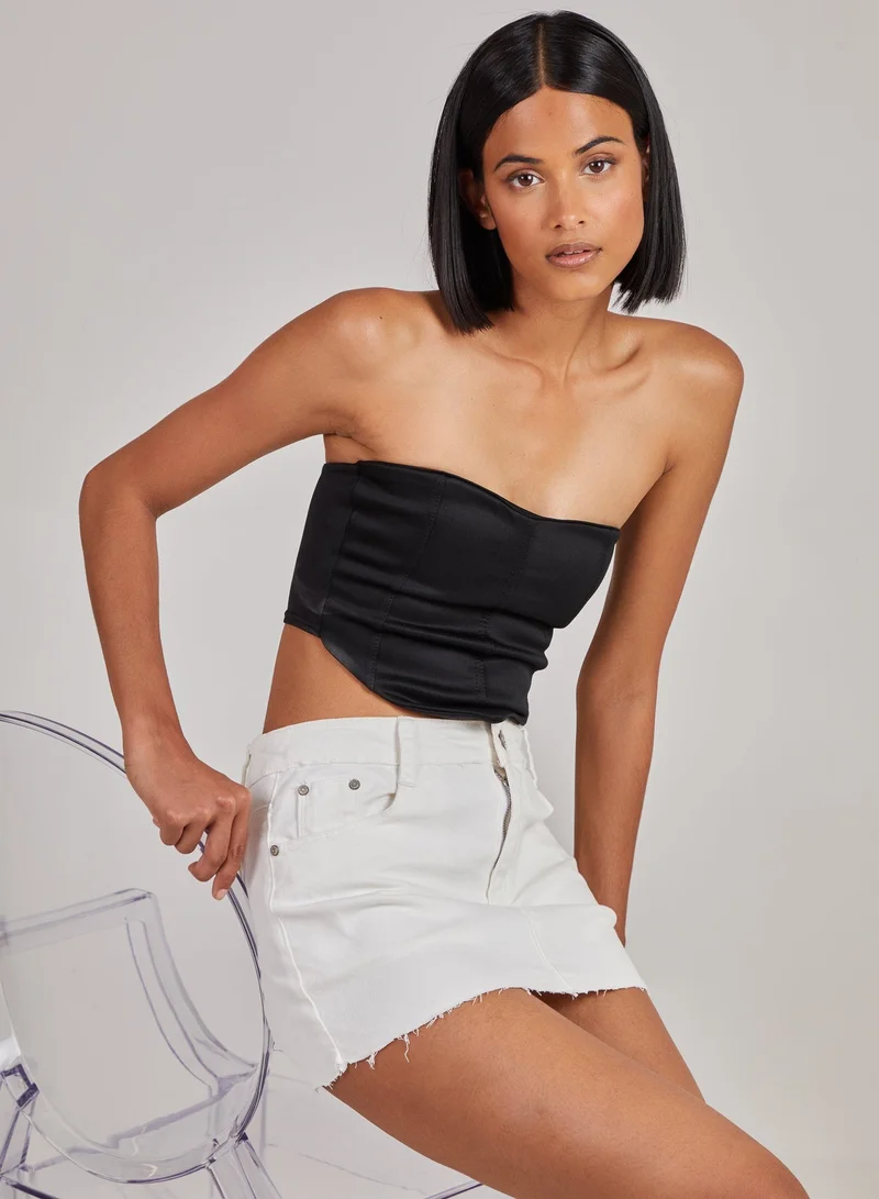 Pink Vanilla  Seam Detail Corset Top for Women | Best Price UAE