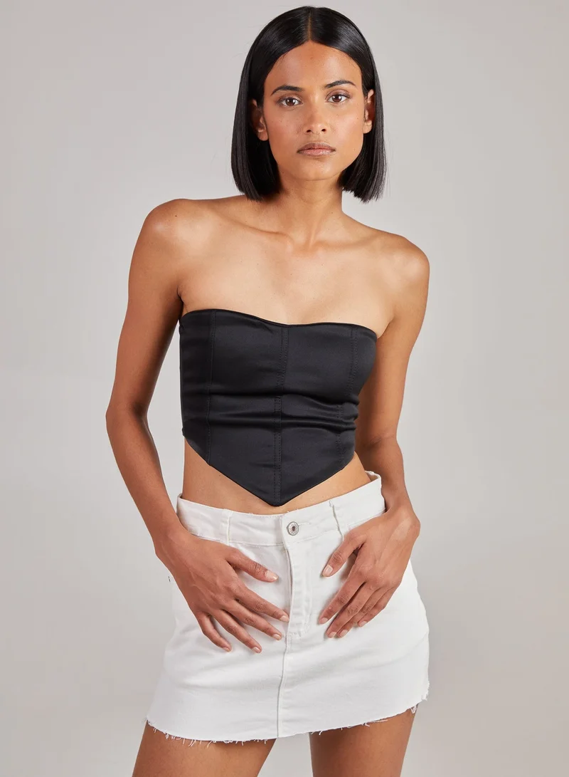 Pink Vanilla  Seam Detail Corset Top for Women | Best Price UAE
