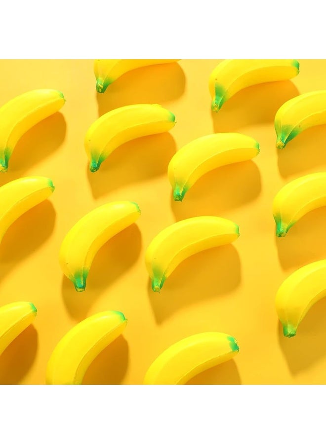 Kasyat 15 Pieces Banana Stress Toys Stretchy Bananas Stress Toys Banana PU Toys Relief Banana Stress Balls Tiny Party Supplies for Stress Relief Party Favors - Image 2