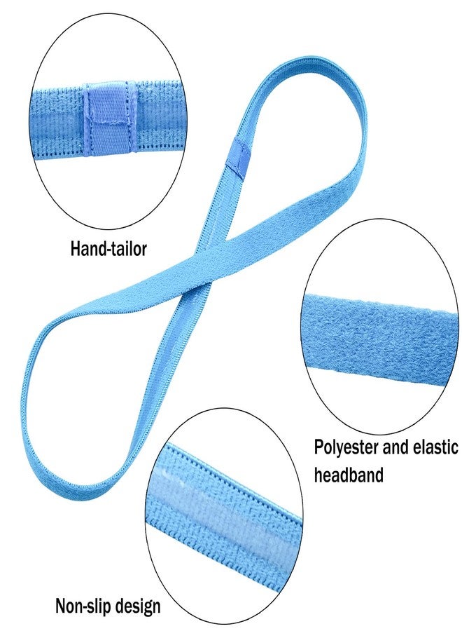 Duufin 20 Pieces Elastic Sport Headbands Non Slip Grip Elastic Headband Thin Colorful Workout Headbands for Women Men and Girls, 20 Colors - Image 3
