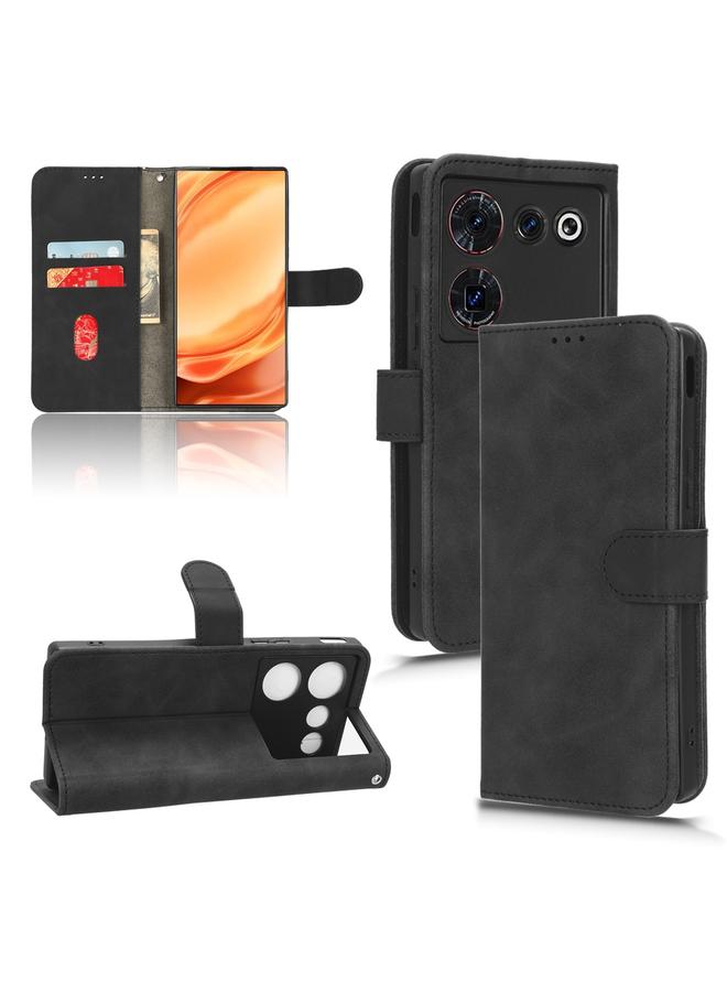 Case For ZTE nubia Z50 Ultra Skin Feel Magnetic Flip Leather Phone Case