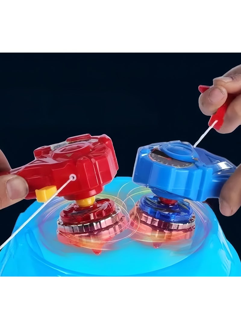 general Gaming Top Toys Battle Burst Gyro Toy Great Present for Kids Gyros Set, including 1 main gyro, 1 acceleration ring, 1 launcher (Blue) - Image 3