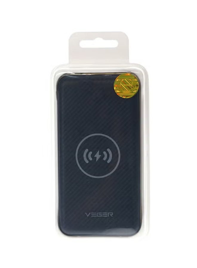 VEGER 20,000mAh Power Bank with Wireless Charging, 10.27W Fast Output – Black - Image 3