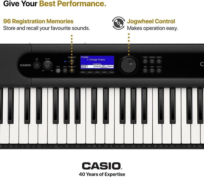 Casio CT-S400 61 Keys Keyboard for Advanced Players - Black - Image 5