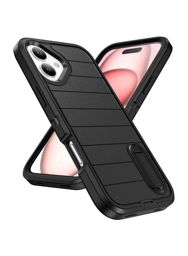 S-TOP Case For iPhone 16 Defender Gen2 Rugged PC + Silicone Phone Case with Holder - Image 2