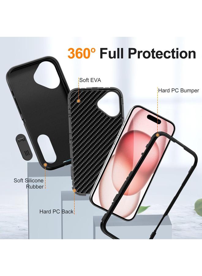 S-TOP Case For iPhone 16 Defender Gen2 Rugged PC + Silicone Phone Case with Holder - Image 4