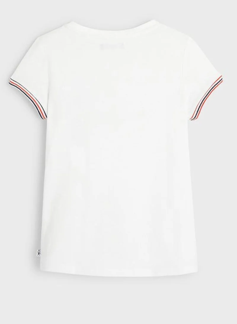 Okaidi Obaibi Youth Striped Sleeves T-Shirt