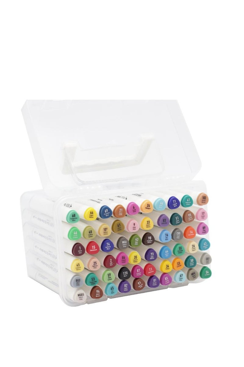 روكو قلم رسم (60 لونًا) قلم رسم فني بألوان متنوعة بطرفين - Image 2